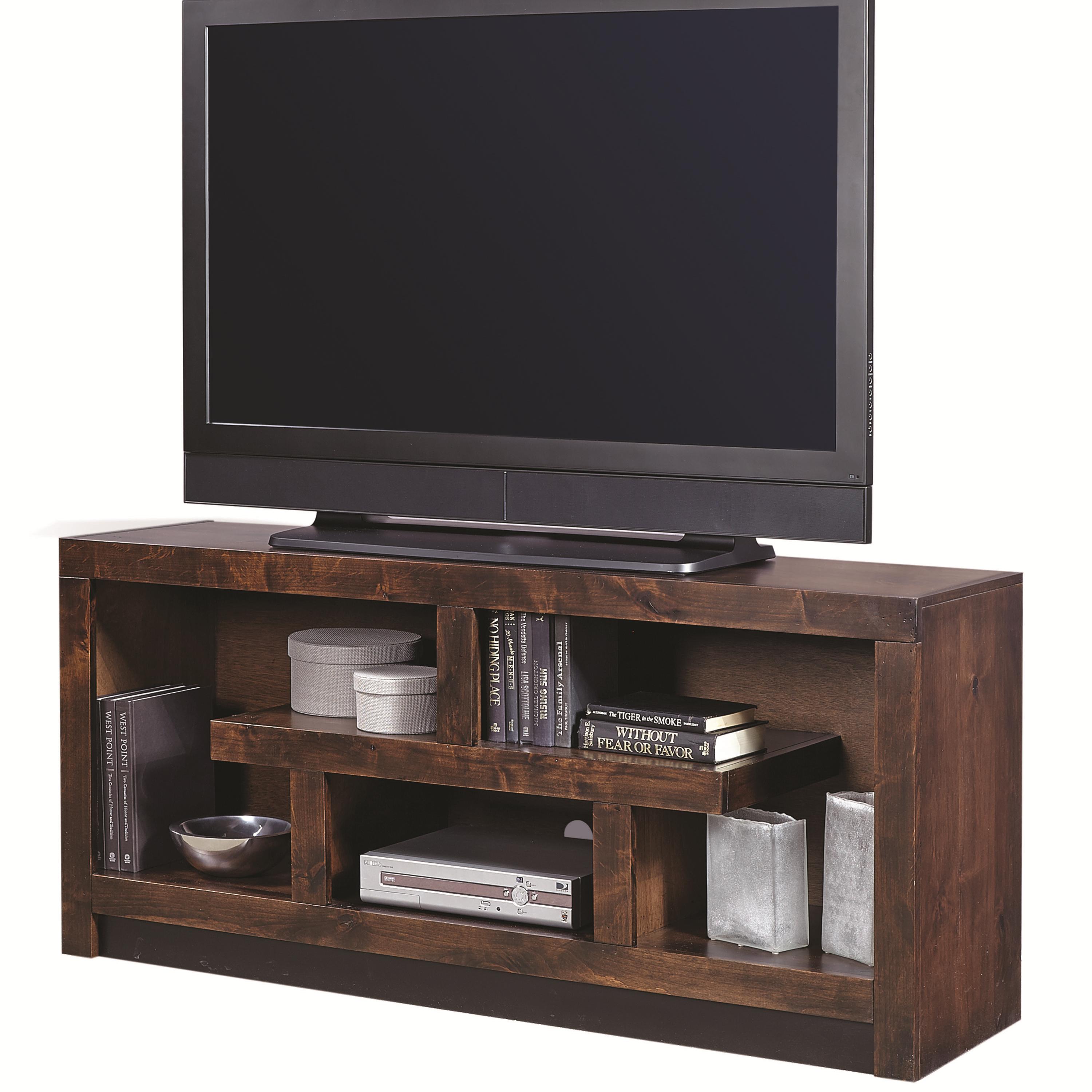 Aspenhome Contemporary Alder 60 Inch Console with Geometric Design